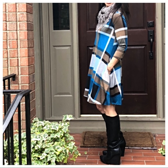 ✨LAST ONE✨Plaid swing side pocket dress - Picture 5 of 7